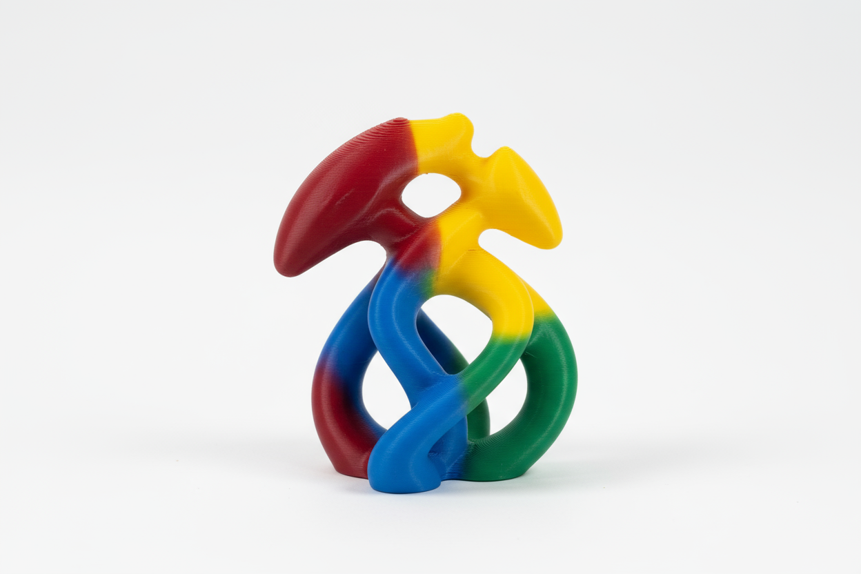 3d printed multicolor figure